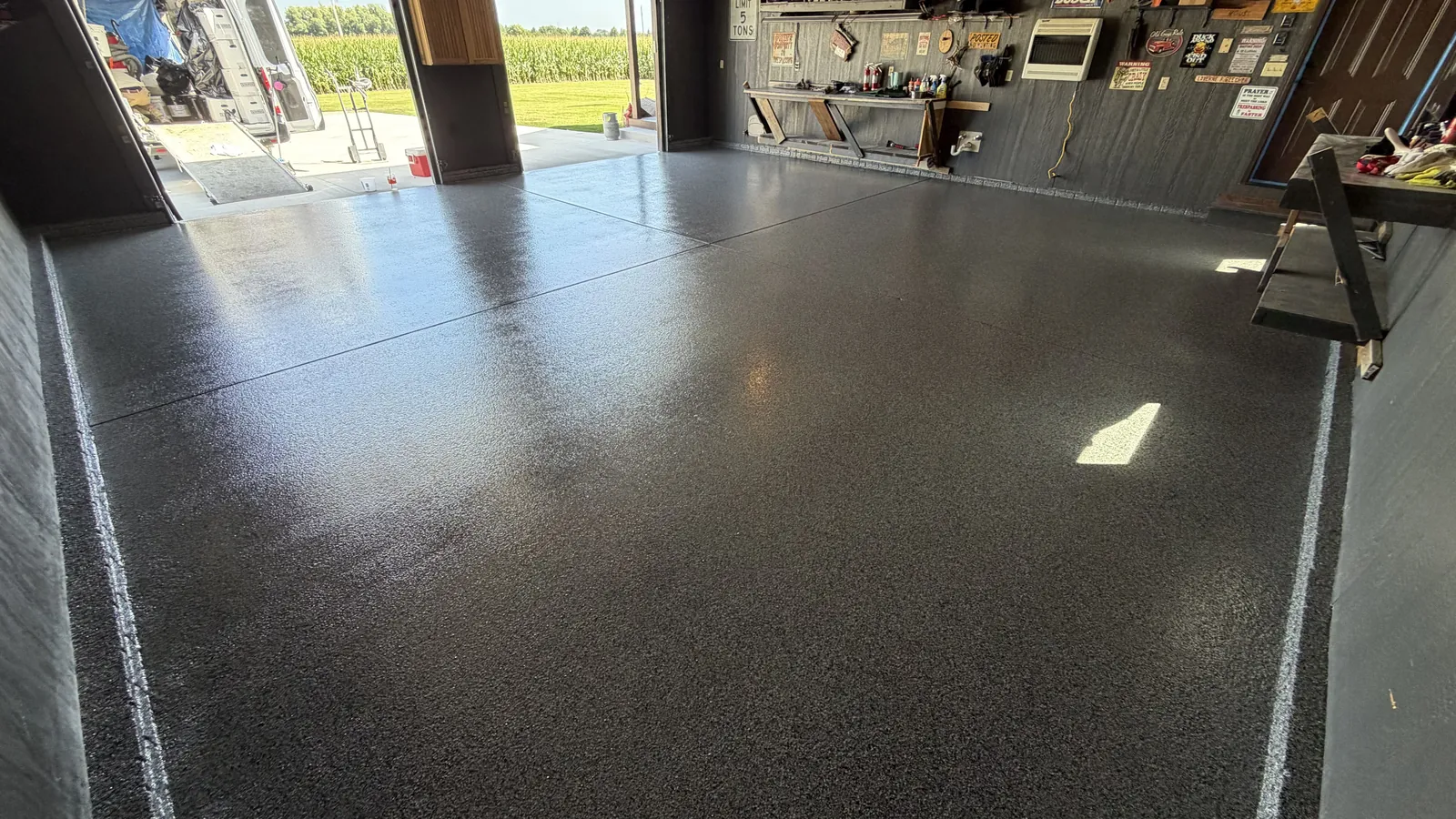 Concrete floor coatings from Comer & Cross, serving Lima, OH