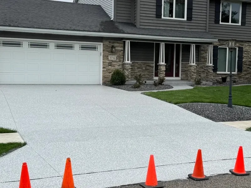 Concrete coating project by Comer & Cross for Craig Dellinger