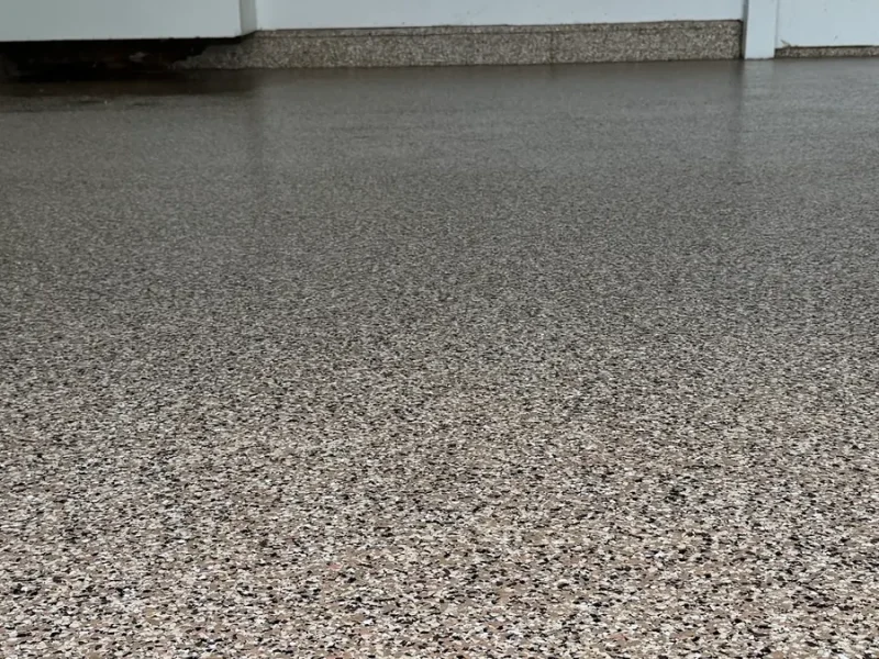 Concrete coating project by Comer & Cross for Debbie Nelson