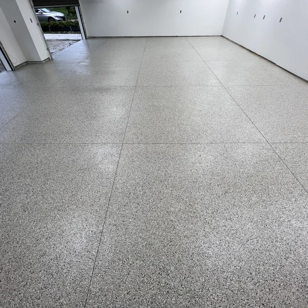 Garage coating project by Comer & Cross