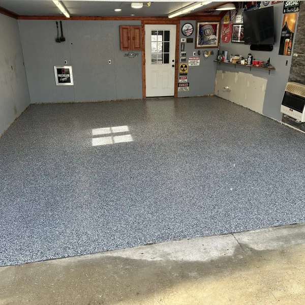 Garage coating project by Comer & Cross