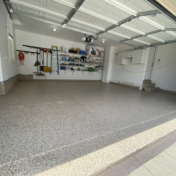 Garage coating project by Comer & Cross