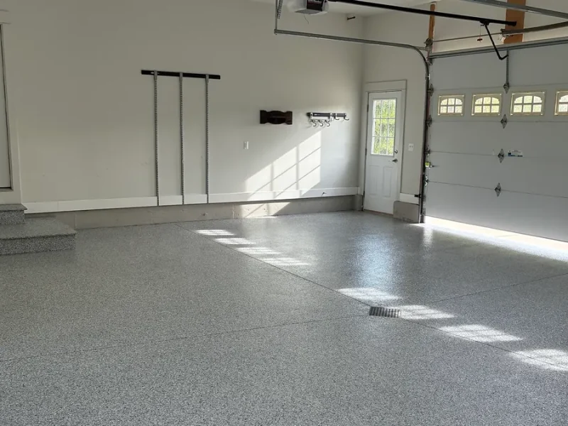 Concrete coating project by Comer & Cross for Gary Mitchell