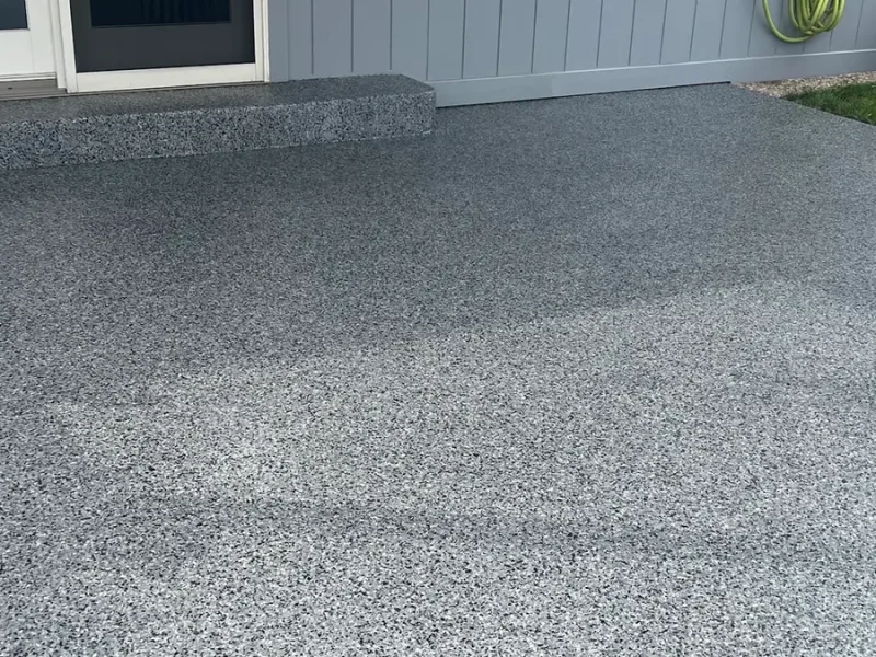 Concrete coating project by Comer & Cross for Jim Dennis
