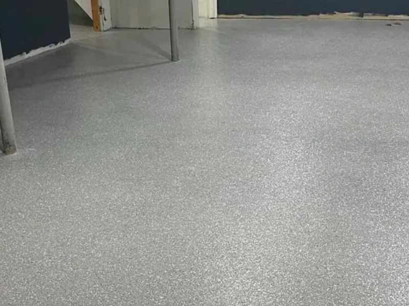 Concrete coating project by Comer & Cross for Kristin Sandoval