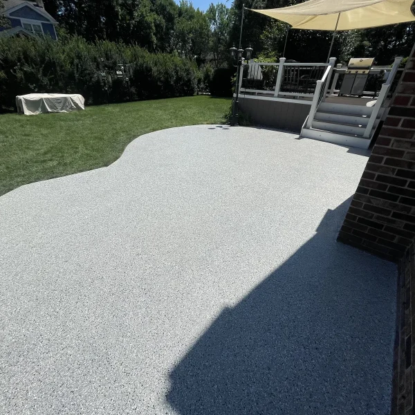 Patio coating project by Comer & Cross