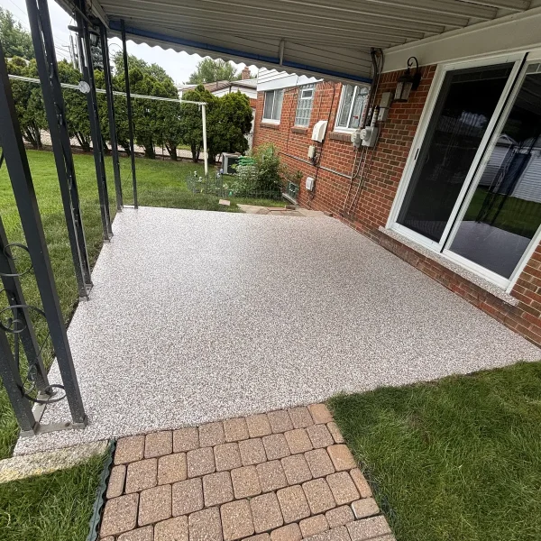 Patio coating project by Comer & Cross