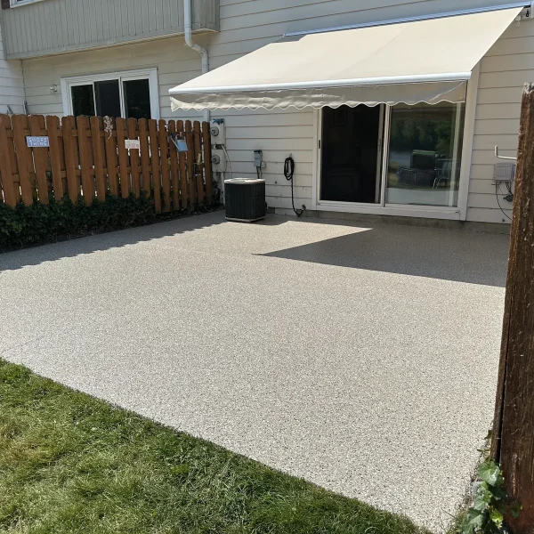 Patio coating project by Comer & Cross