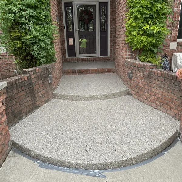 Patio coating project by Comer & Cross
