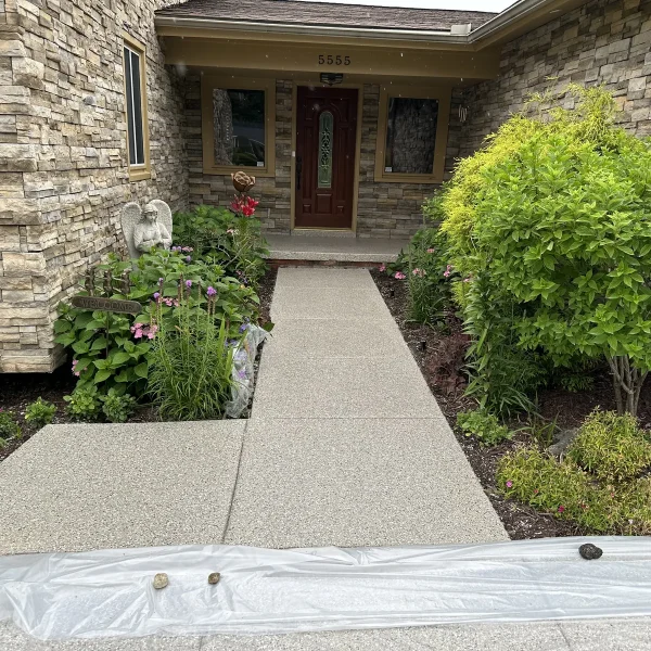 Patio coating project by Comer & Cross