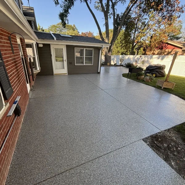 Patio coating project by Comer & Cross
